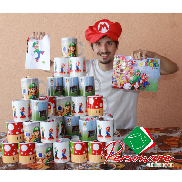 Caneca Mario Bros e Lembrancinhas Personalizadas – Personare
